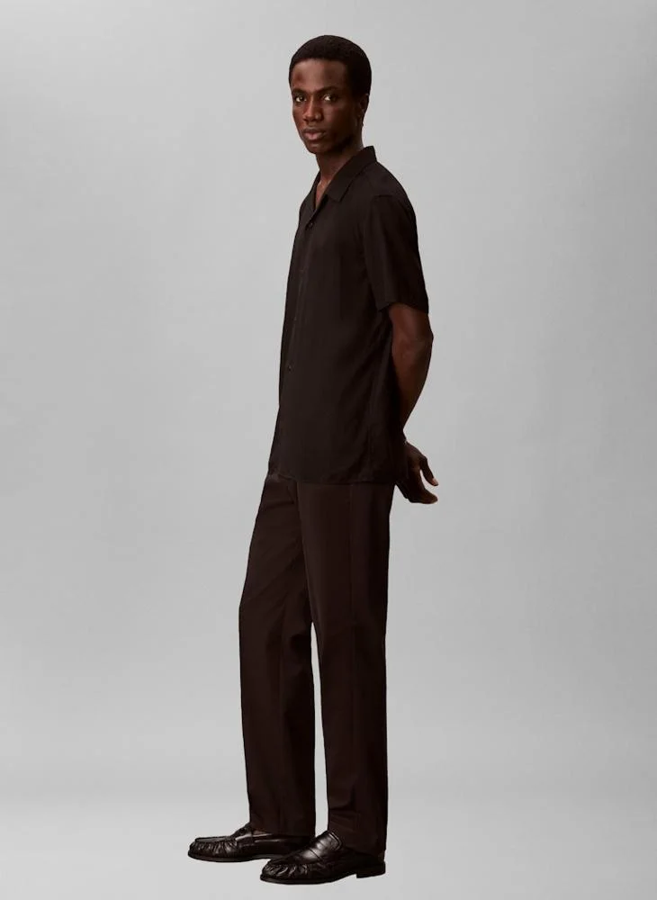 CALVIN KLEIN  Straight Cotton Sateen Chino Trousers for Men | Best Price UAE